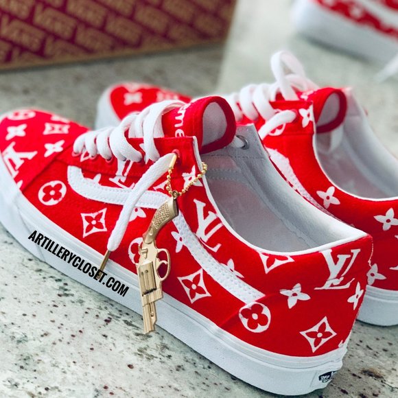 Louis Vuitton x Supreme Custom Vans